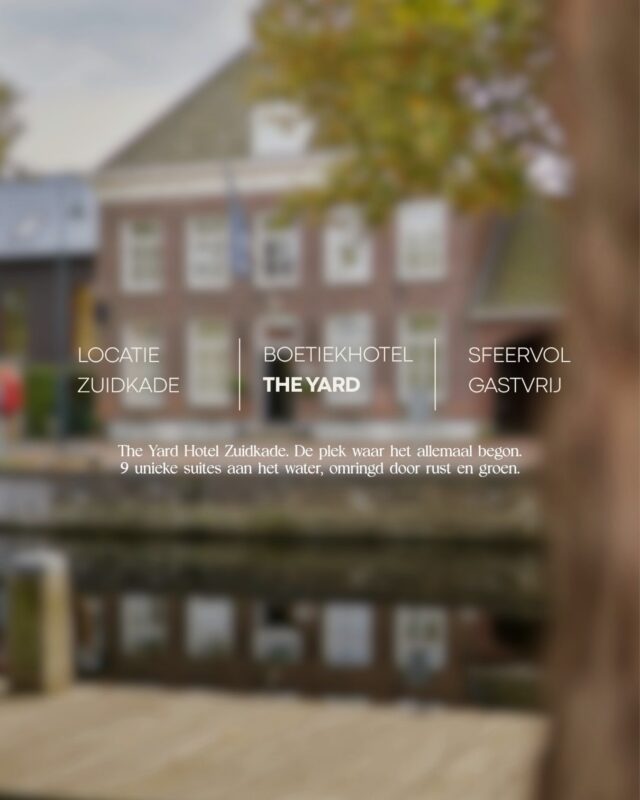 Welkom bij The Yard Hotel Zuidkade, de plek waar het...